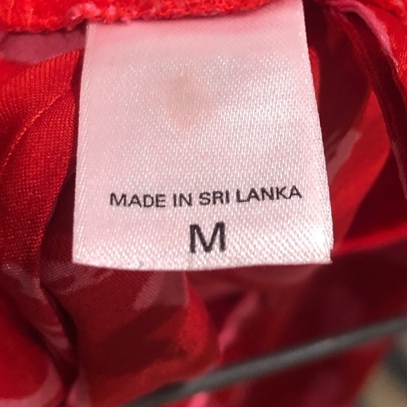 Love Motif Scarlet Red Pajama Shorts M - Picture 4 of 6